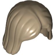 Lego Hair Center Parting / Dark Tan