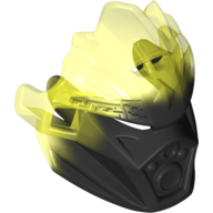 Lego Large Figure Mask of Earth (Unity) with Marbled Trans-Neon Green Pattern