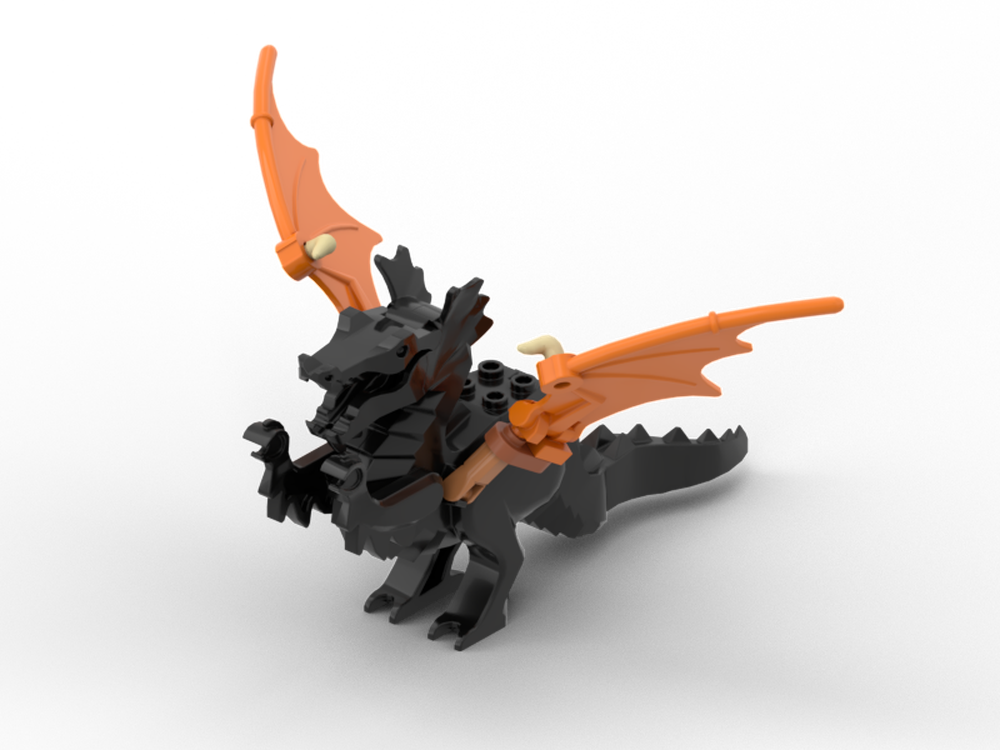 Lego Black classic dragon with bigger wings