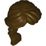 Lego Hair Ponytail Long French Braided / Dark Brown