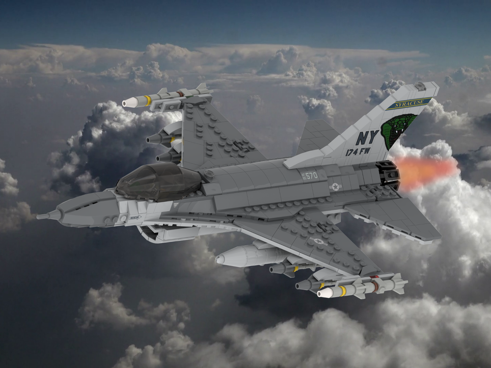 Lego F-16C Fighting Falcon (USAF Gray)