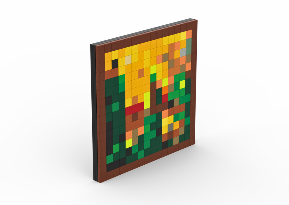 Lego "Albanian" Minecraft Painting