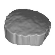 Lego Hair Flat Top, Short with Straight Even Side Sections / Light Bluish Gray