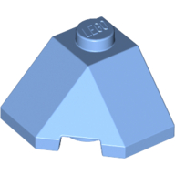 Lego Brick Wedged, Sloped 45° 2 x 2 Corner / Medium Blue