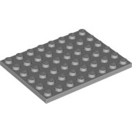 Lego Plate 6 x 8 / Light Bluish Gray
