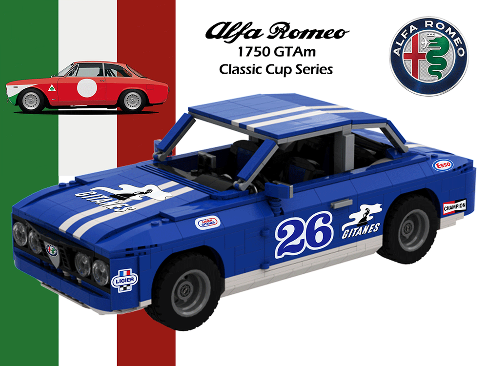 Lego Alfa 1750 GTAm - Gitanes Racing - Alfa Revival Series
