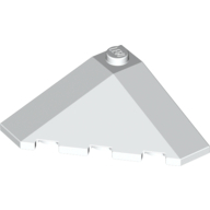 Lego Brick Wedged, Sloped 18° 4 x 4 Corner / White
