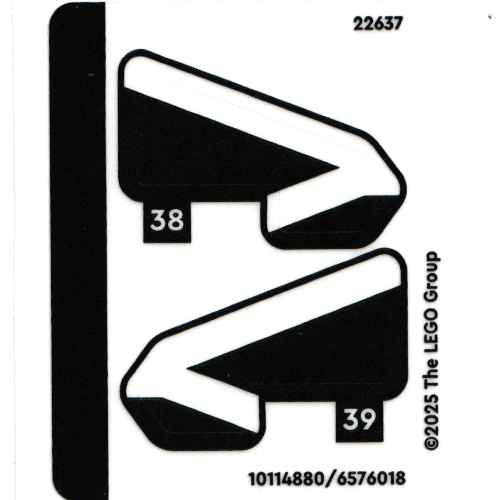 Lego Sticker Sheet 2 for Set 42214-1 / [No Color/Any Color]