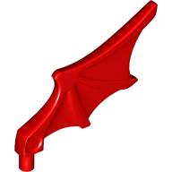 Lego Animal Body Part, Bat Wing with Shaft [Chima Bat Wing] / Red