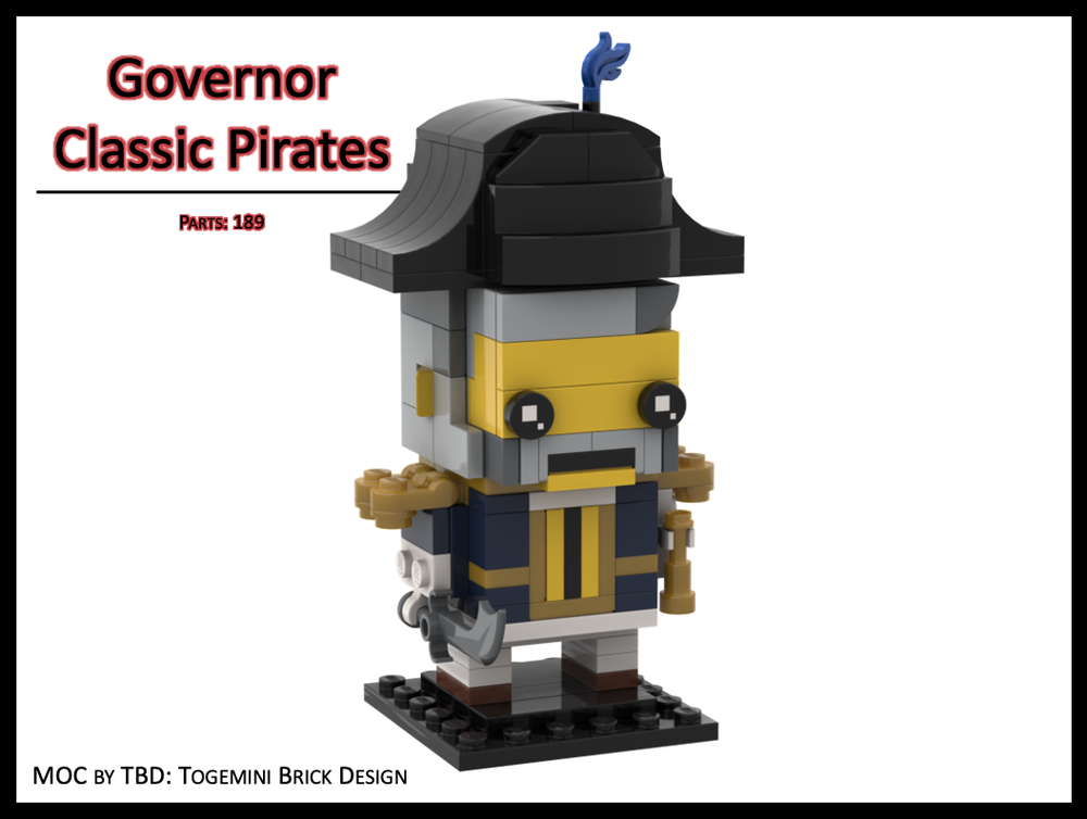 Lego Governor - Classic PIrates - Brickheadz