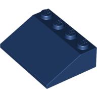 Lego Brick Sloped 33° 3 x 4 / Dark Blue