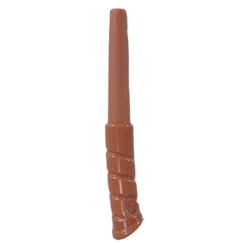 Lego Equipment Wand, Curved, Spiral / Medium Nougat