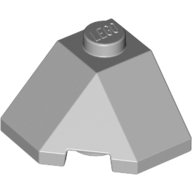 Lego Brick Wedged, Sloped 45° 2 x 2 Corner / Light Bluish Gray