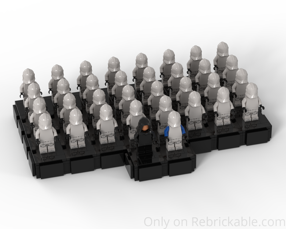 Lego Modular Minifigure Army Building Display