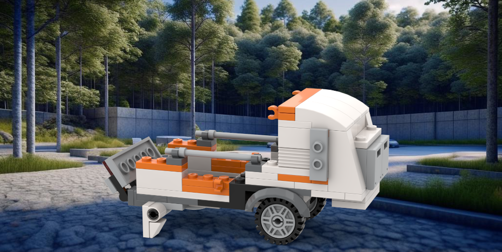 Lego Stunt Motorcycle Trailer