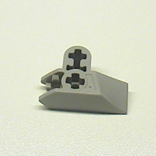 Lego Technic Axle Connector 2 x 3 Perpendicular with Catch / Light Gray