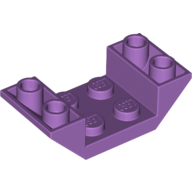 Lego Brick Sloped Inverted 45° 4 x 2 Double with 2 x 2 Recessed / Medium Lavender