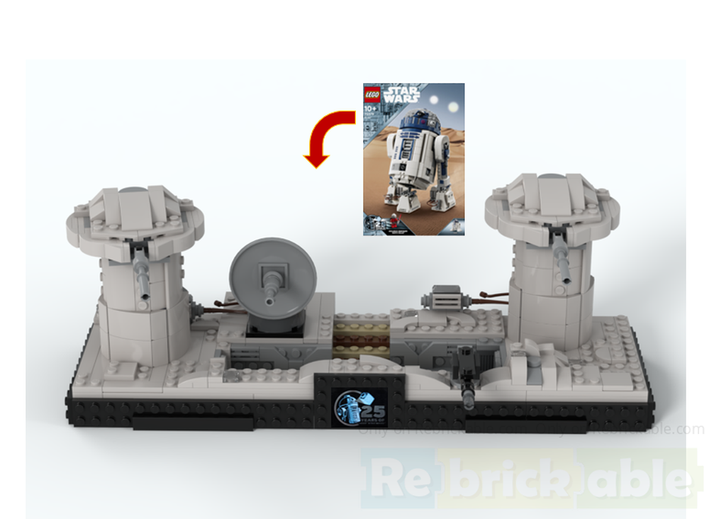 Lego 75379 Hoth diorama - R2-D2 Alternate Build