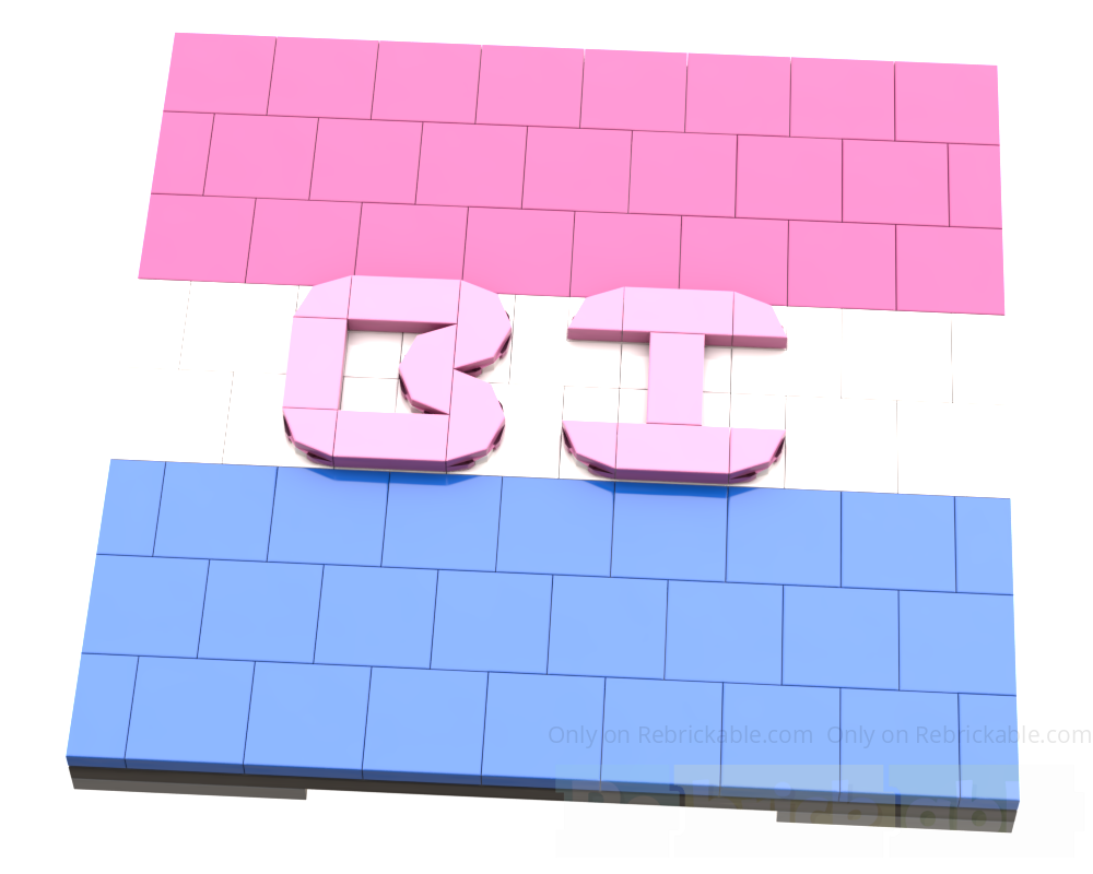 Lego Bi Mosaic Art (Bisexual)
