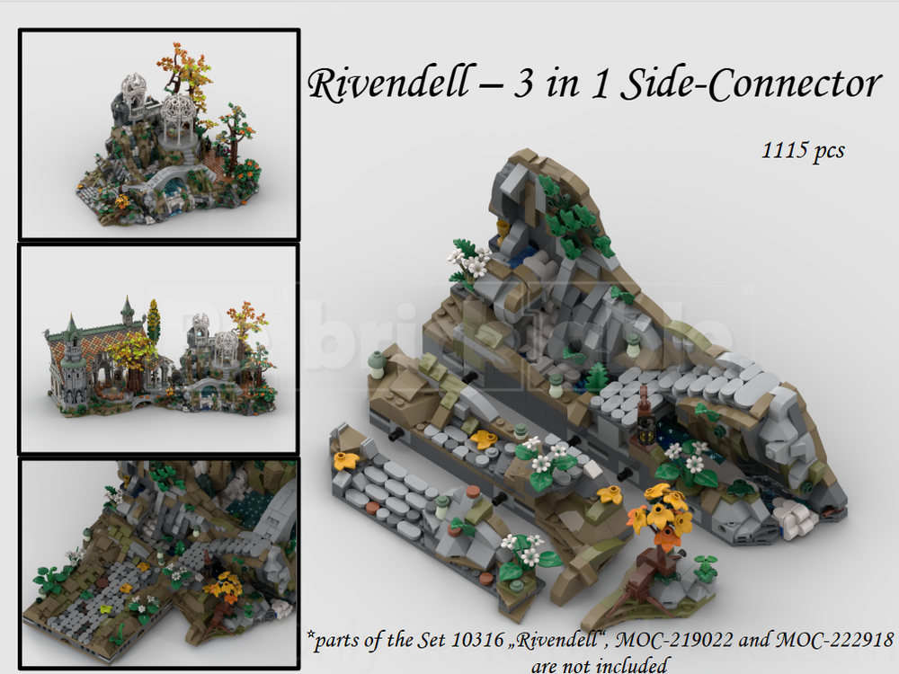 Lego Rivendell - 3 in 1 Side-Connector