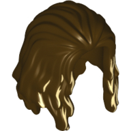 Lego Hair Long Parted in Front with White Highlights Print