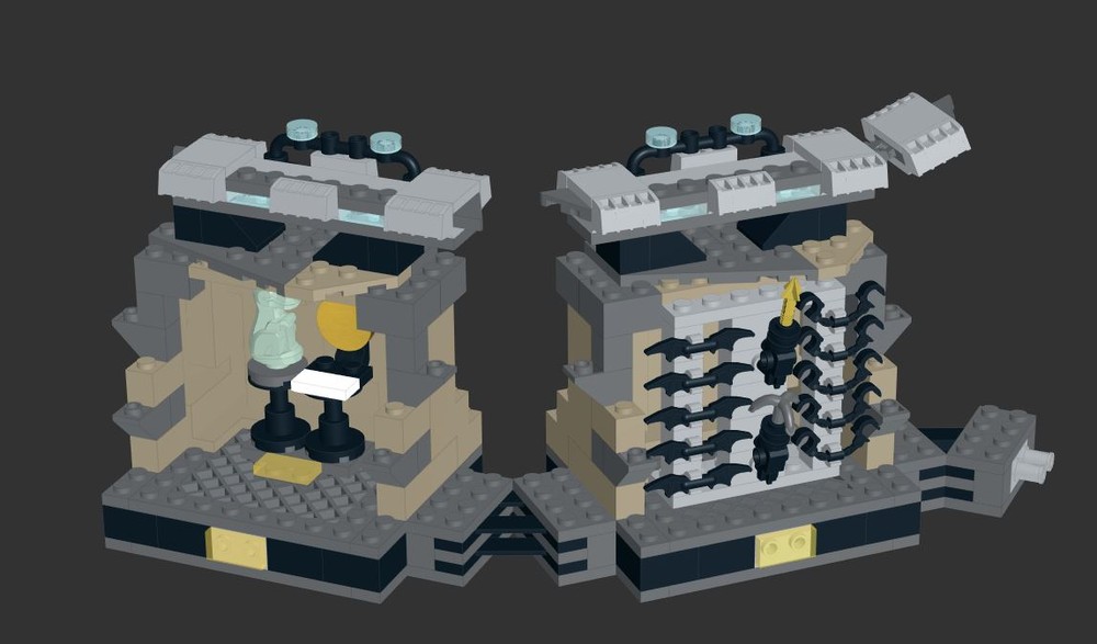 Lego Batcave Weaponry & Trophy Room