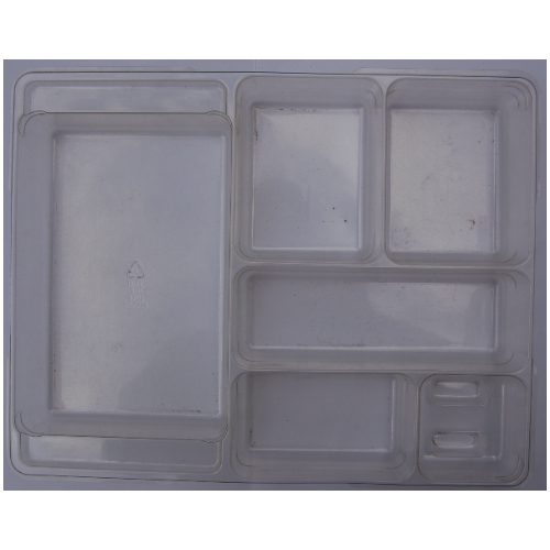 Lego Storage / Sorting Tray, Dacta, 6 Compartment for Dacta Small Bin / Trans-Clear