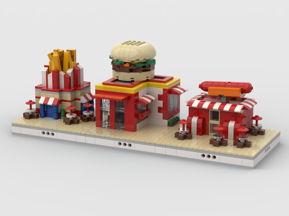 Lego Fast Food mini modular ZOO