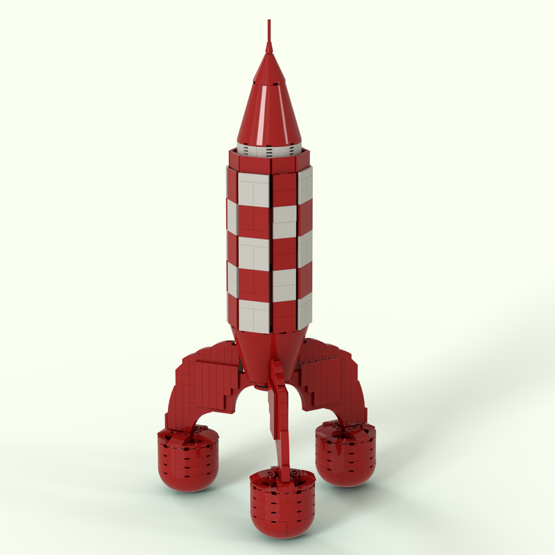 Lego Tintin XFRL-6 rocket-Destination Moon
