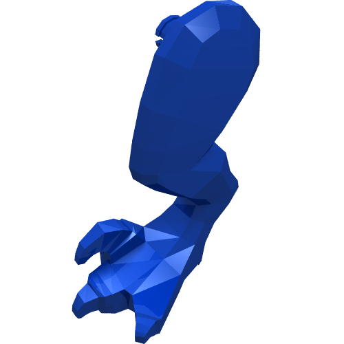 Lego Animal Body Part, Dinosaur, Raptor Leg, Left, with Pin [Plain]
