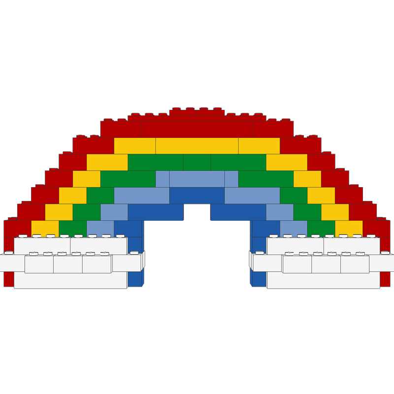 Lego 6166 Rainbow on Clouds