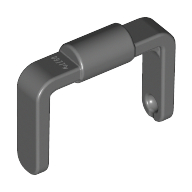 Lego Bucket 1 x 1 x 1 Handle / Dark Bluish Gray