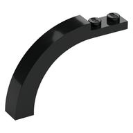 Lego Brick Arch 1 x 6 x 3 1/3 Curved Top / Black