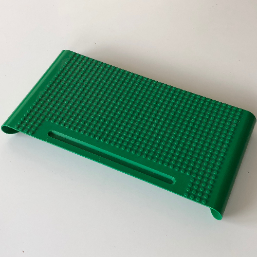 Lego Baseplate 22 x 36 with Curved Ends / Green