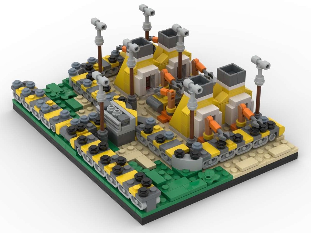 Lego Factorio Iron smelting