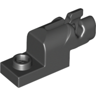 Lego Launcher, Plate Special 1 x 2 with Mini Blaster / Black