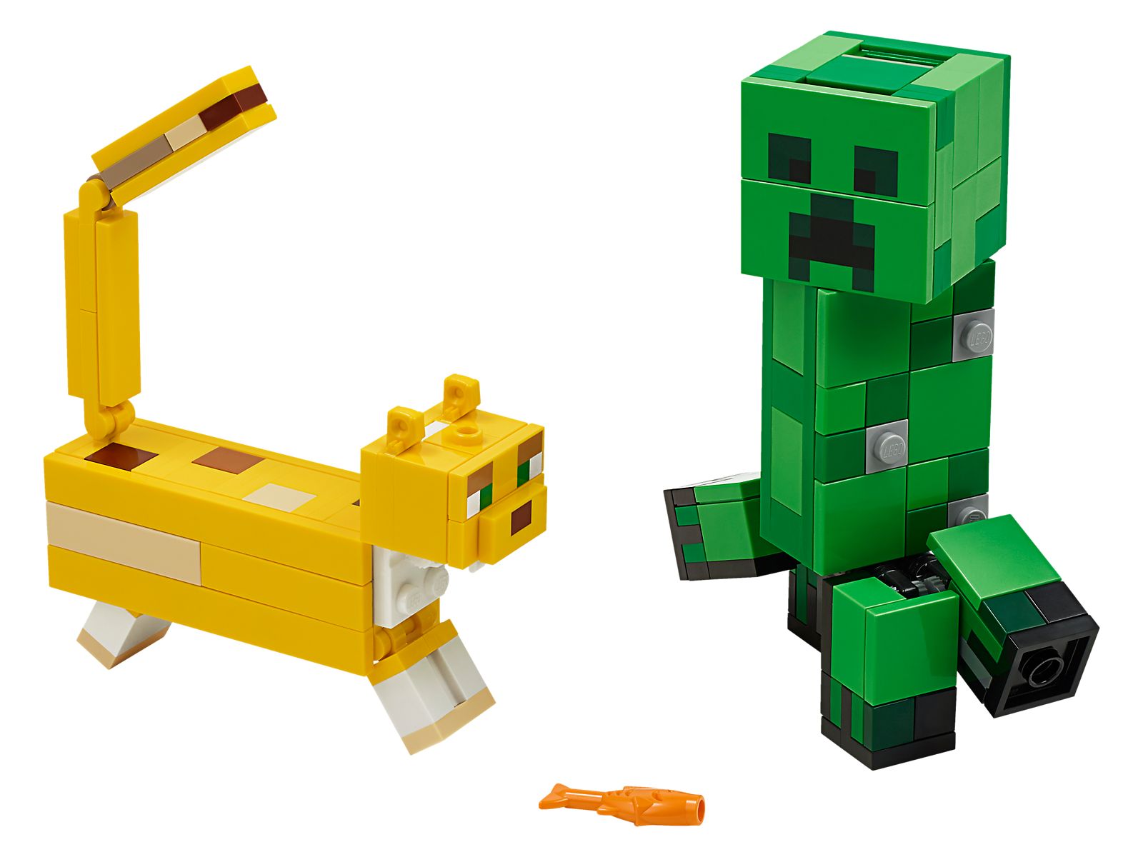 Lego BigFig Creeper and Ocelot