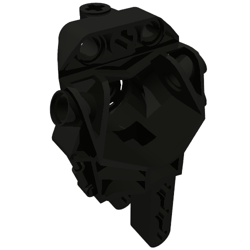 Lego Large Figure Skeletal, Torso (Toa Metru) / Black