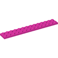 Lego Plate 2 x 14 / Dark Pink