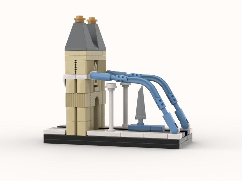 Lego An arch on a river