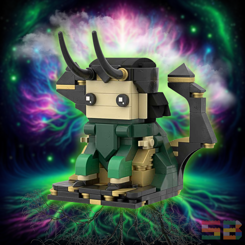 Lego God Loki in Throne Brickheadz