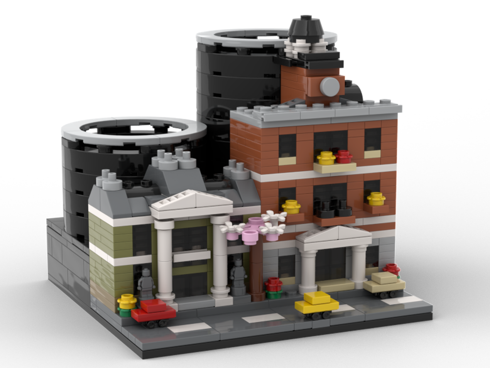 Lego Pencil Holder - City Modular theme