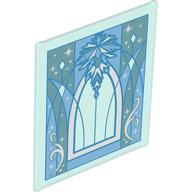 Lego Glass for Frame 1 x 6 x 6 with Blue/Sand Blue Crystal Decorations Print