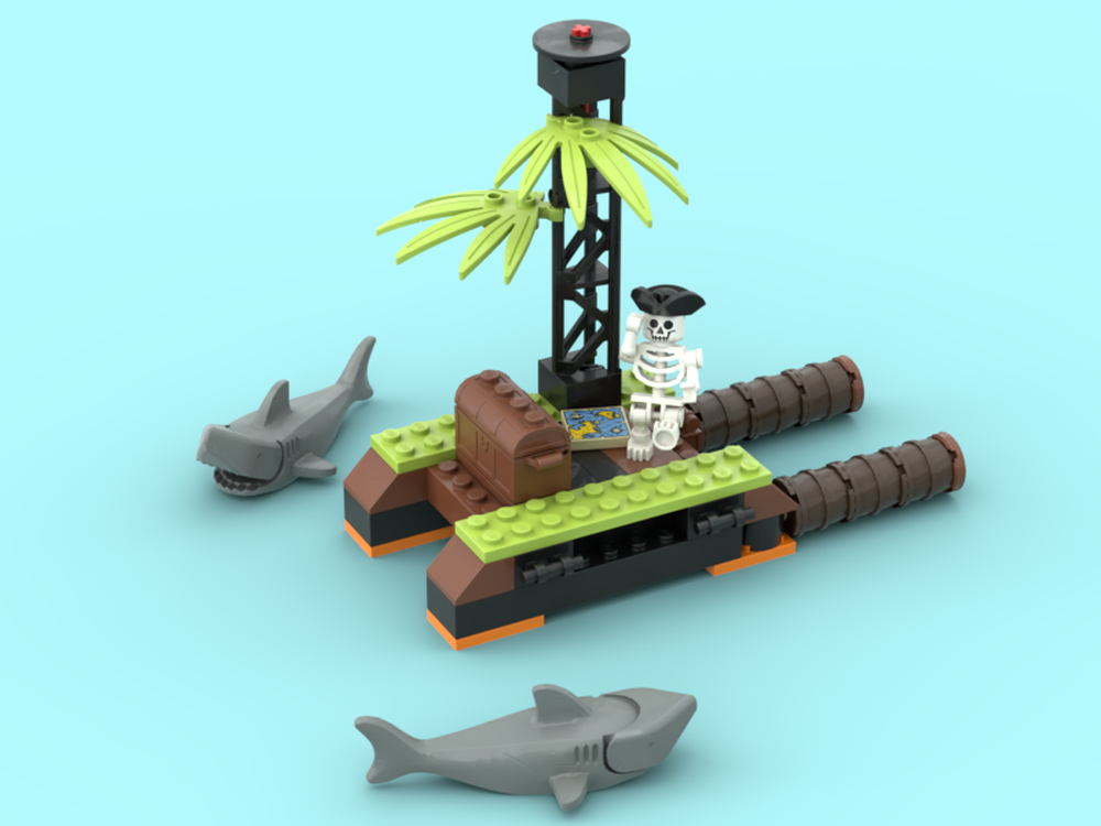 Lego 60342 Alternate Build - Dead man's raft