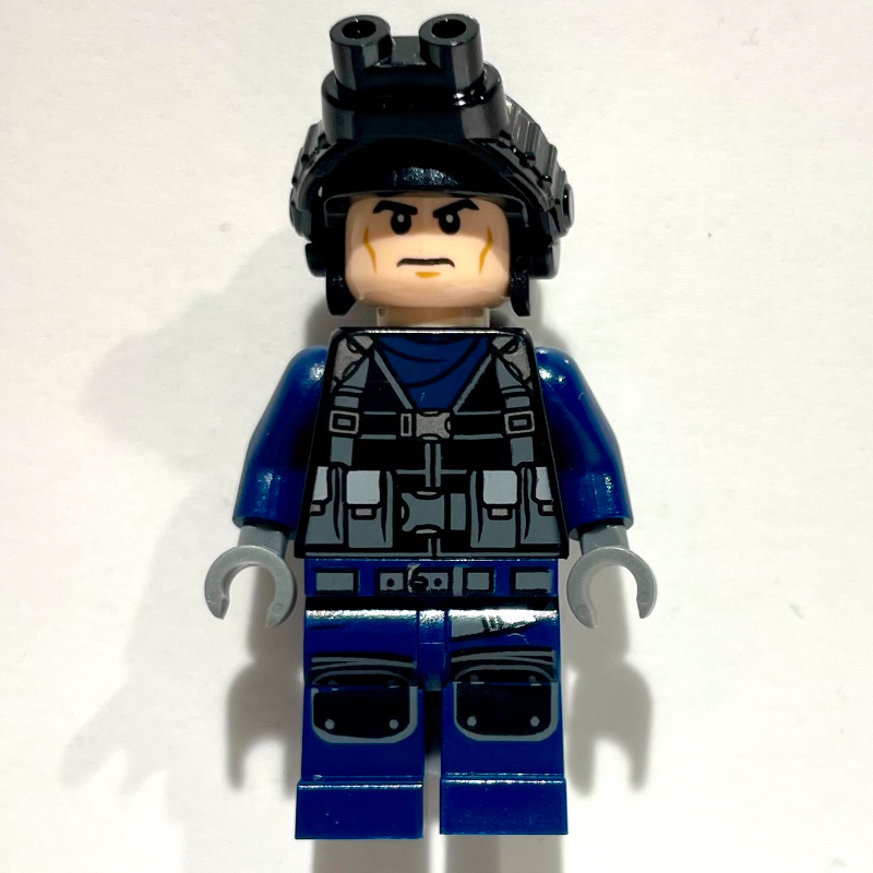 Lego Guard in Helmet with Night Vision Goggles