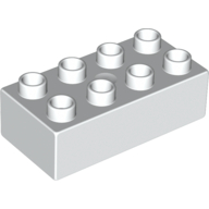 Lego Duplo Brick 2 x 4 / White