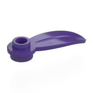 Lego Plant, Round 1 x 3 - 1 Leaf / Dark Purple