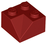 Lego Slope 45 2 x 2 Double Concave / Dark Red