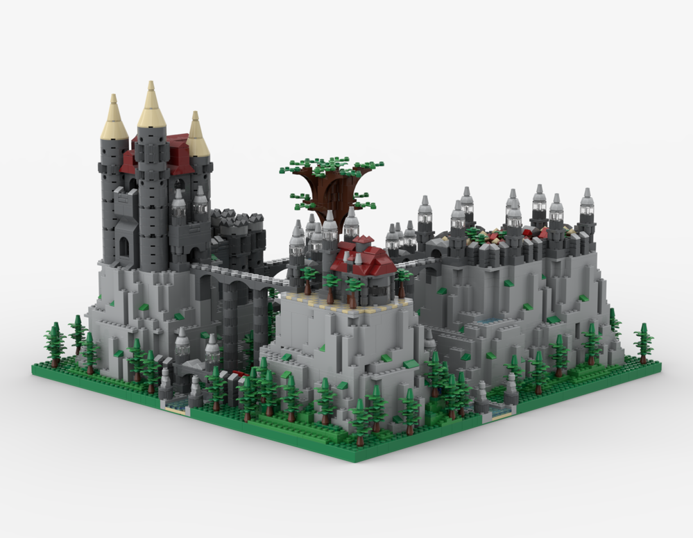 Lego Castle in the mountains