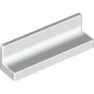 Lego Panel 1 x 4 x 1 with Rounded Corners [Thin Wall] / White